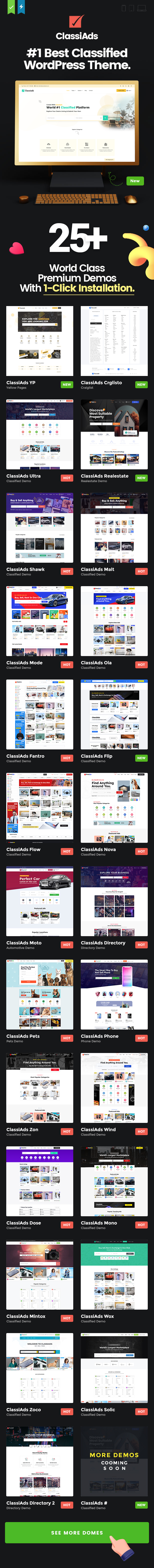 Classiads all the demos