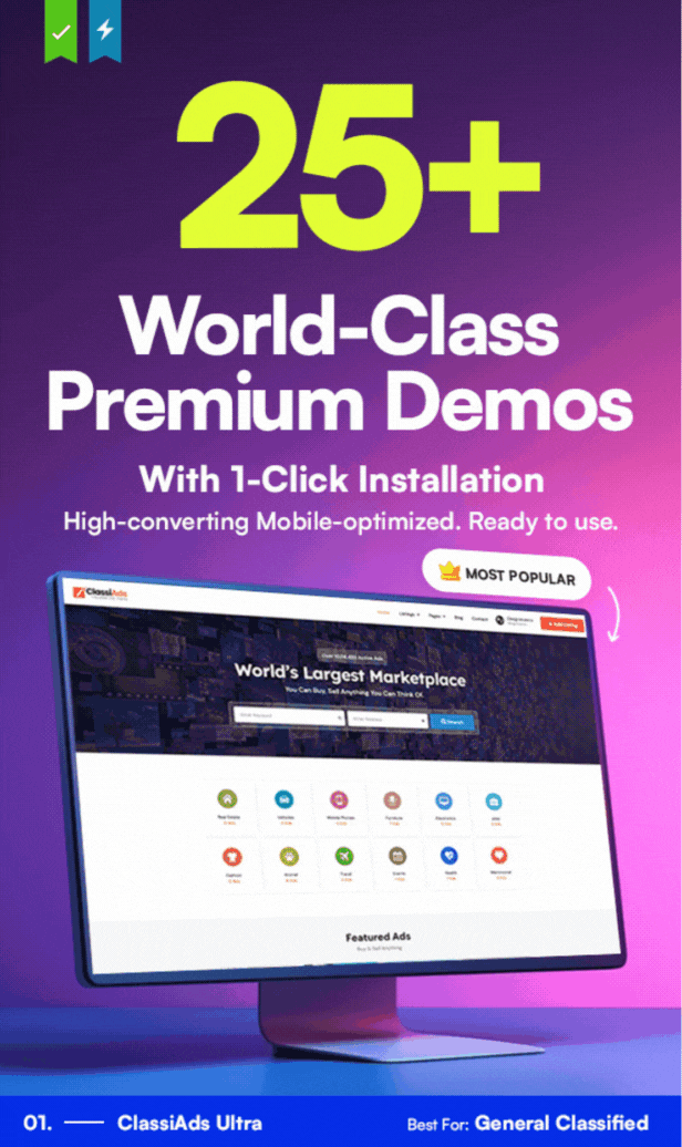 Classiads - Classified Ads WordPress Theme